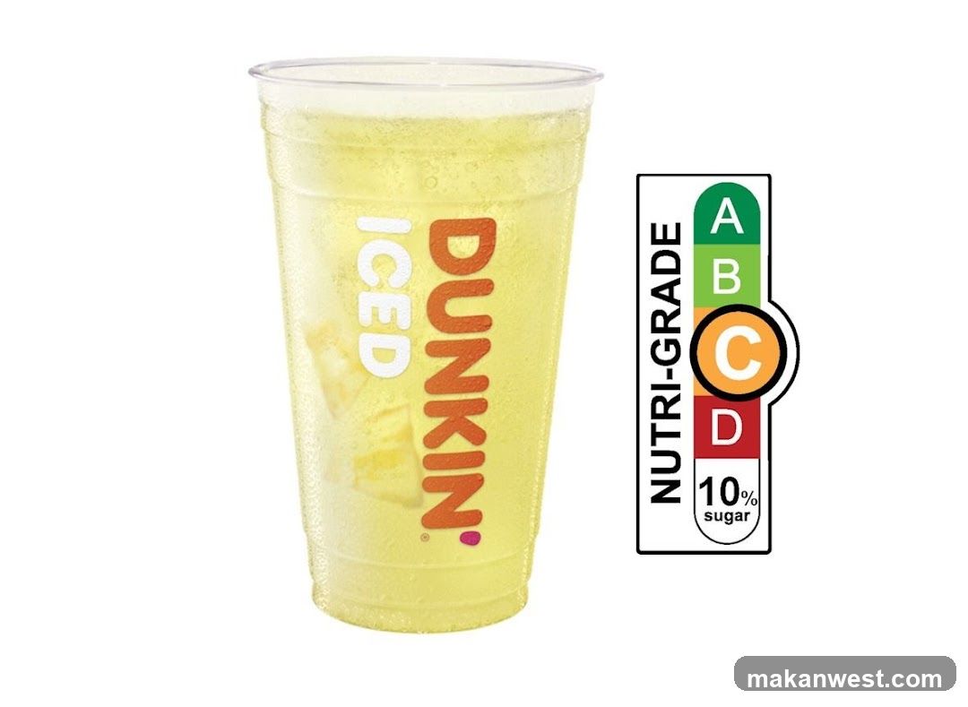 Dunkin' Iced Drink with Nutri-Grade Label