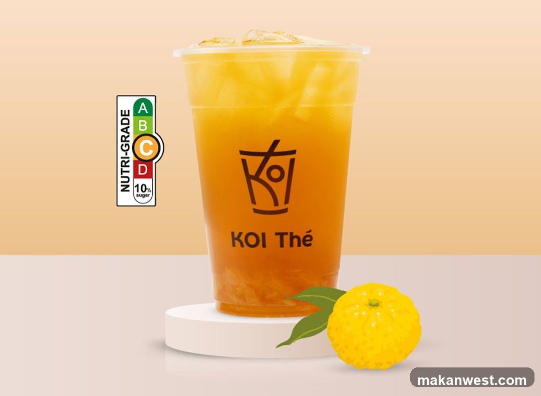 Koi Thé beverage advertisement
