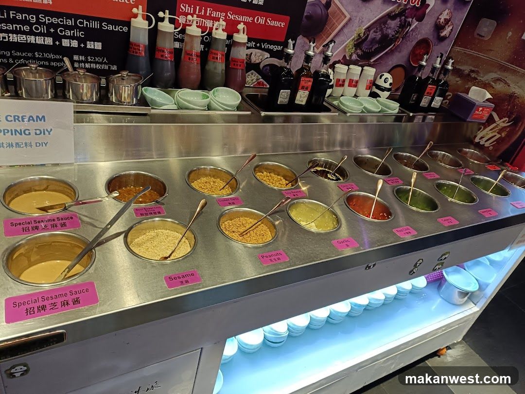 Sauce Bar Display