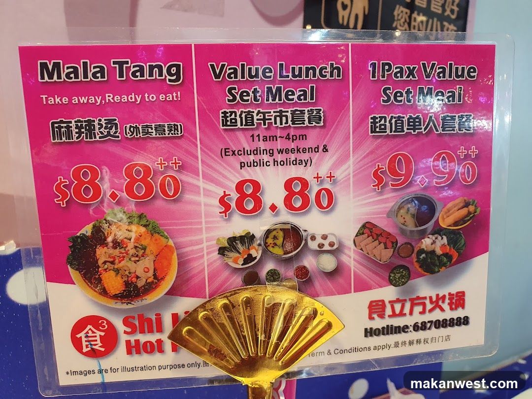 Mala Tang Menu Board