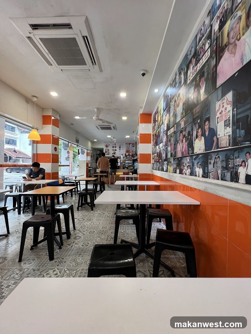 Restaurant Interior with Photo Wall