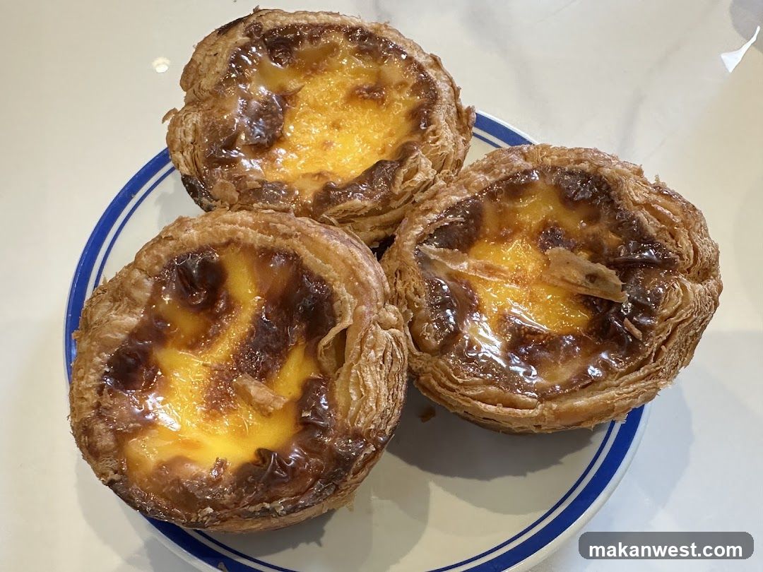 Egg Tarts on a Plate