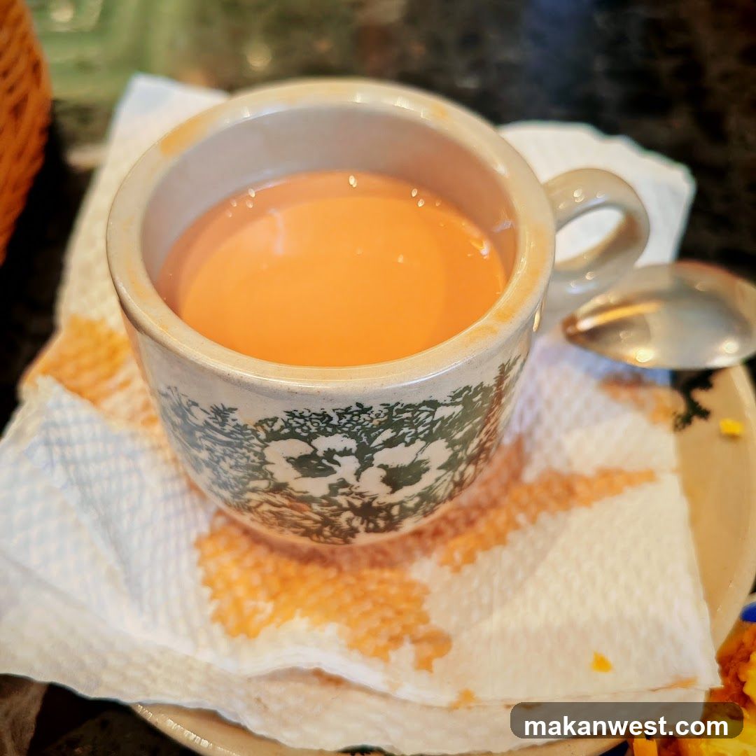 Tea in a Patterned Cup