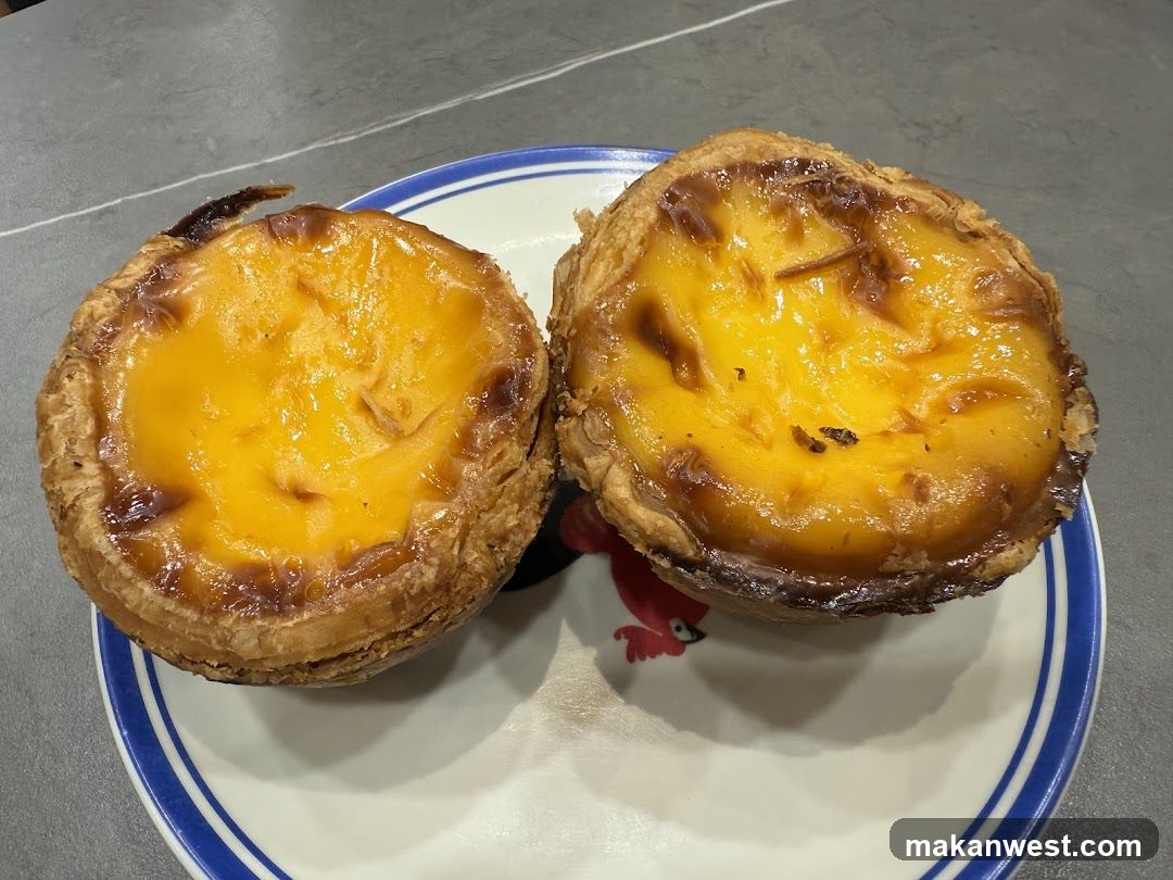 Egg Tarts on a Plate