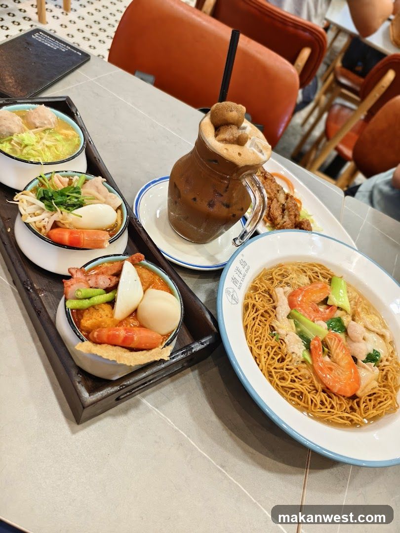 Food Spread at Restaurant