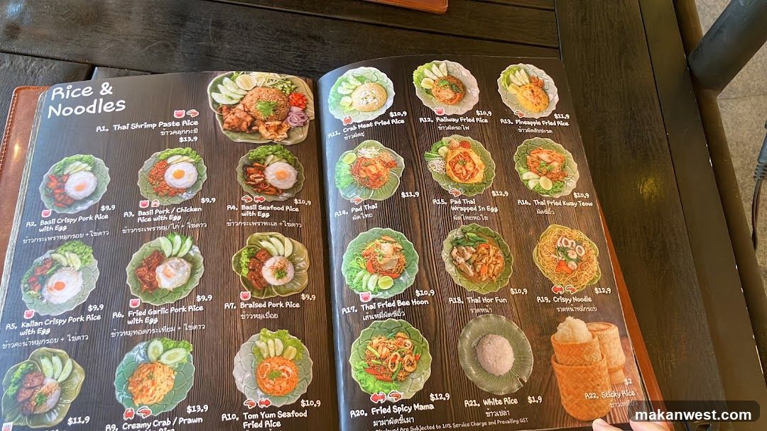 Rice & Noodles Menu
