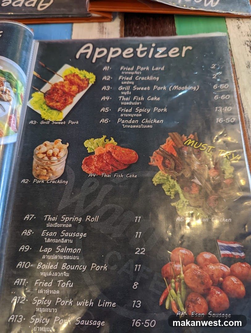 Appetizer Menu