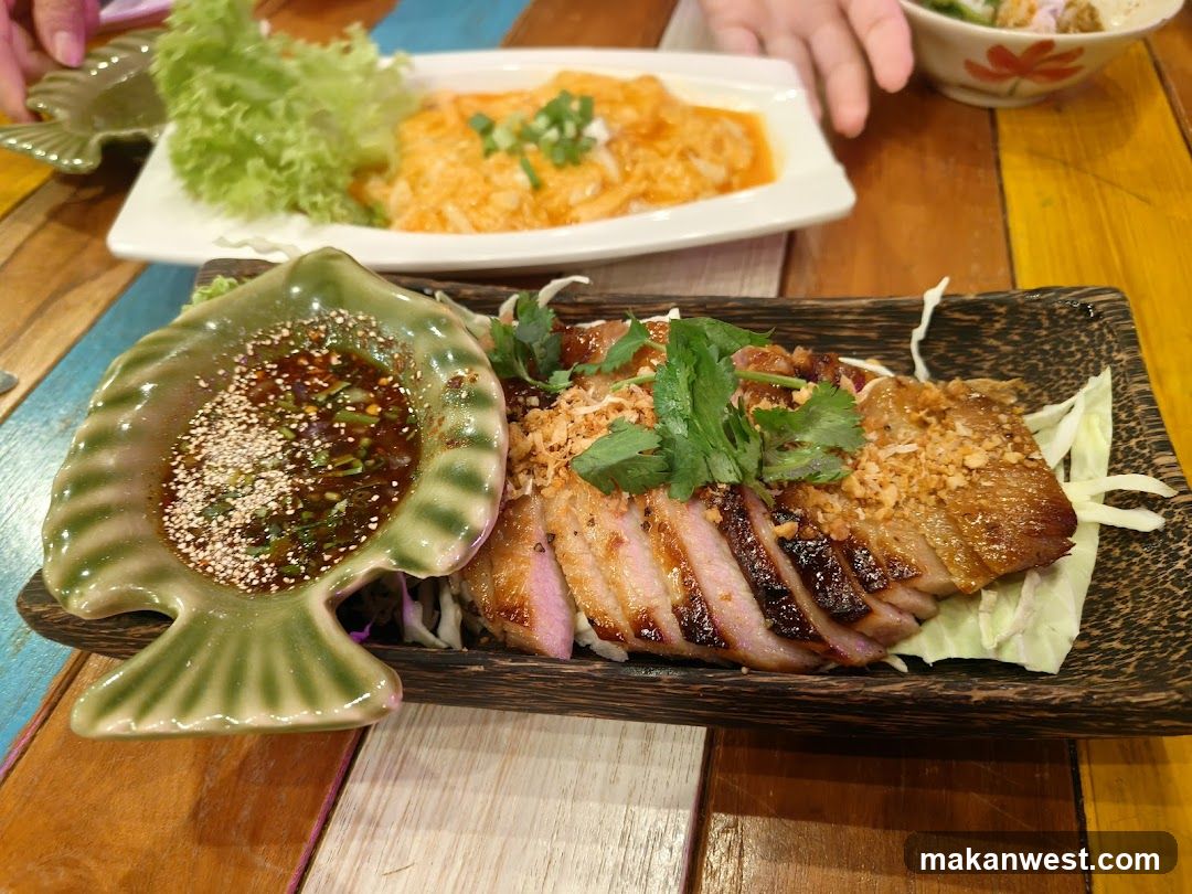Food on a wooden table