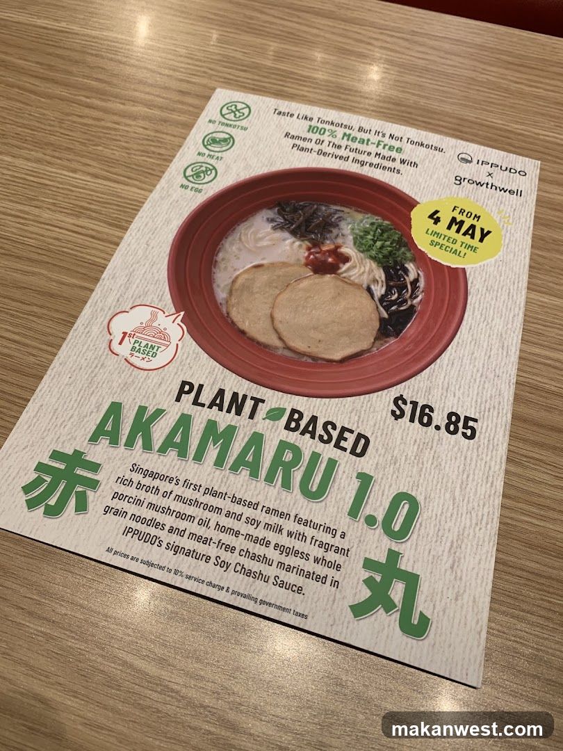 Plant-Based Ramen Advertisement