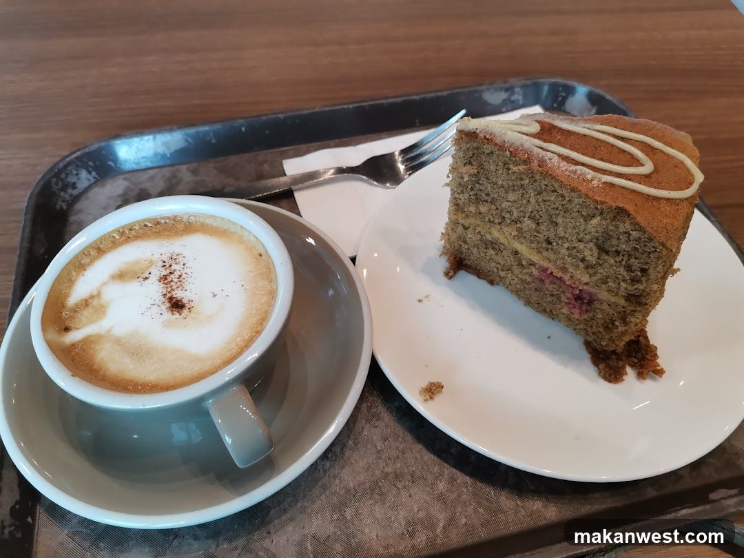 Coffee and Cake on a Tray