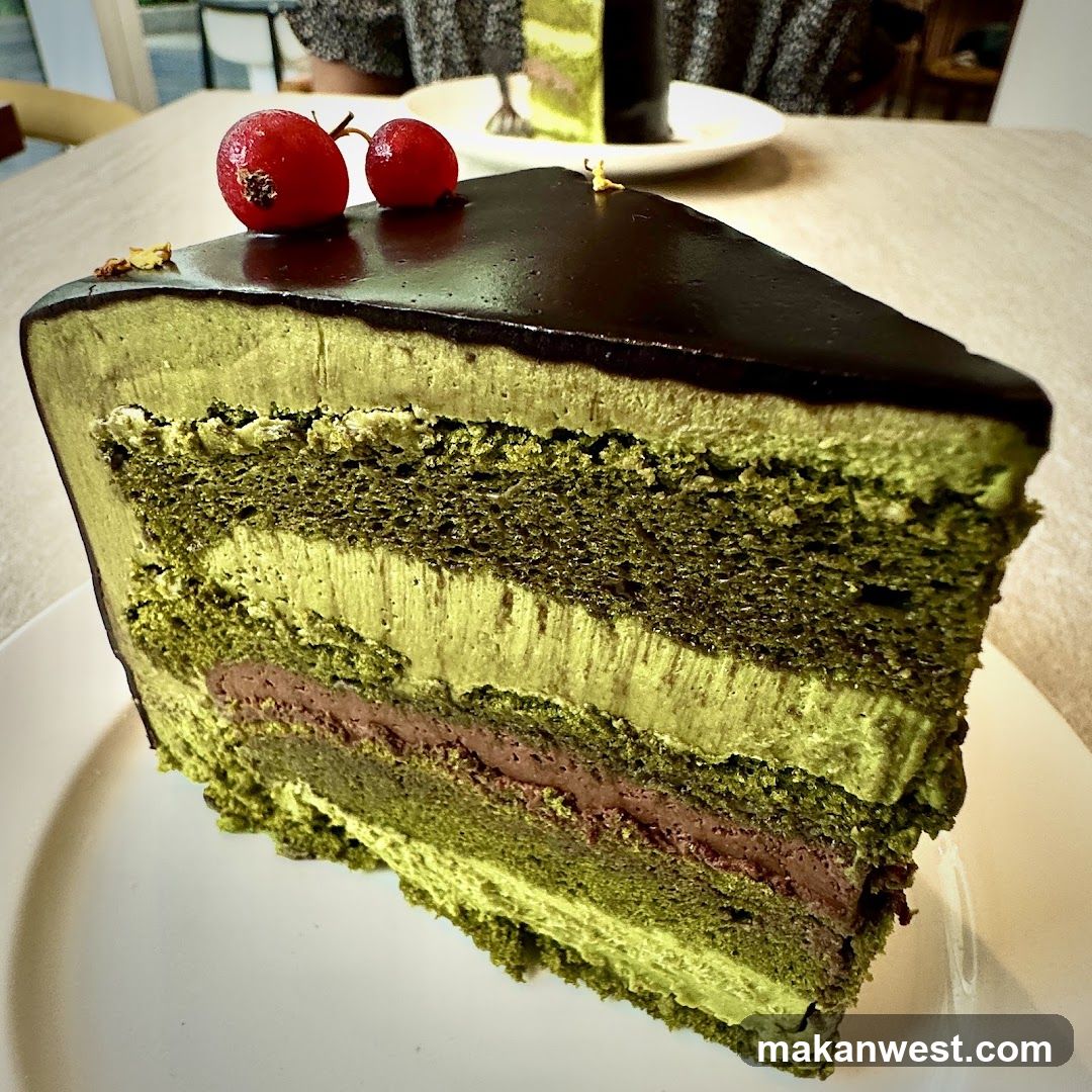 Matcha Cake Slice