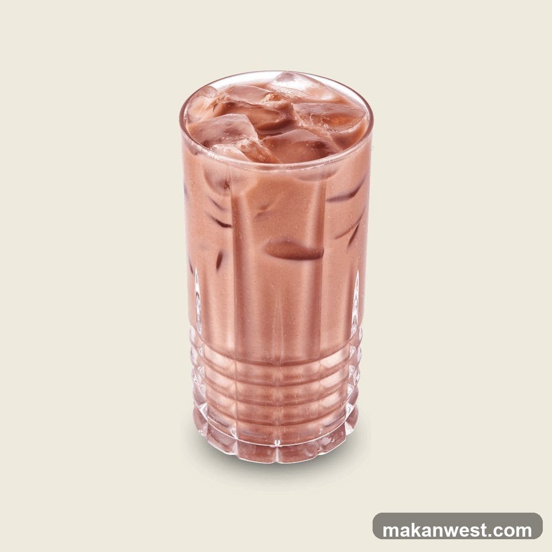 Iced Chocolate Drink in Glass