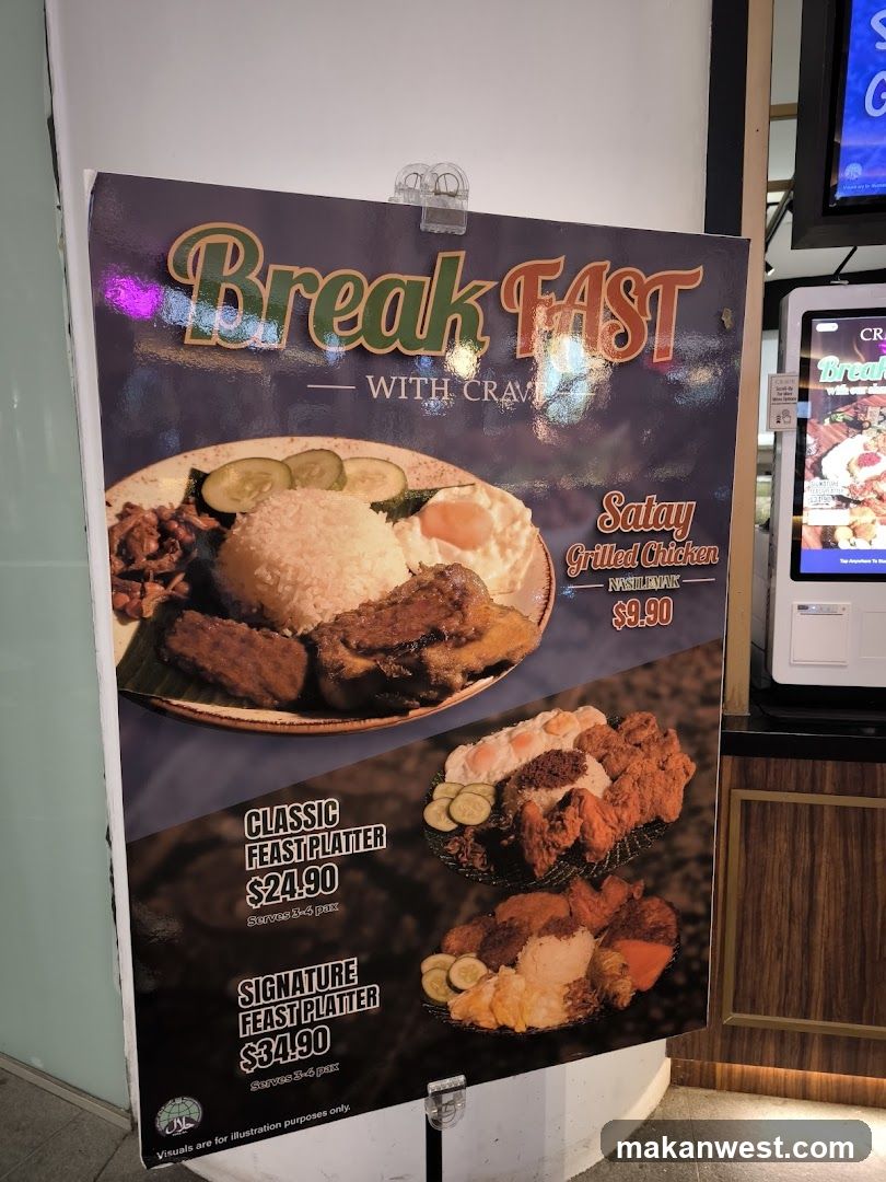 Breakfast Menu Display