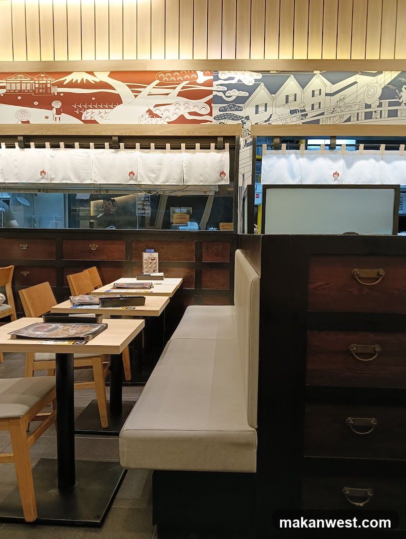 Restaurant Interior with Japanese Decor
