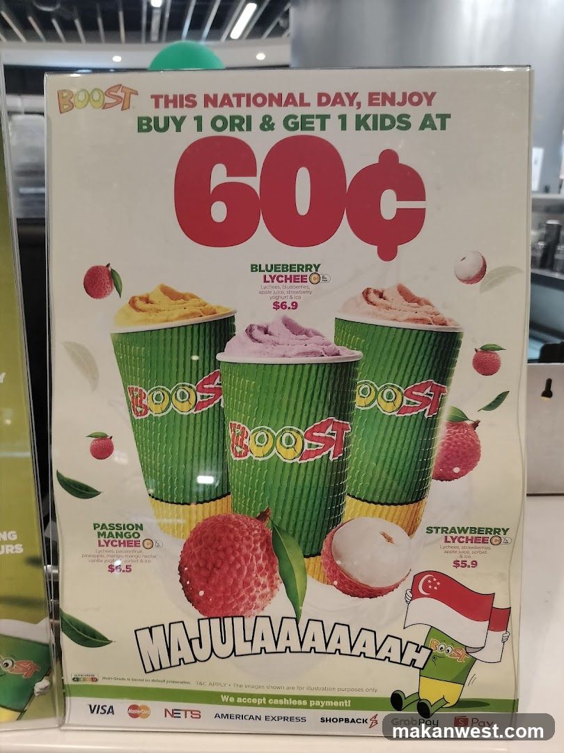 Boost Juice National Day Promotion
