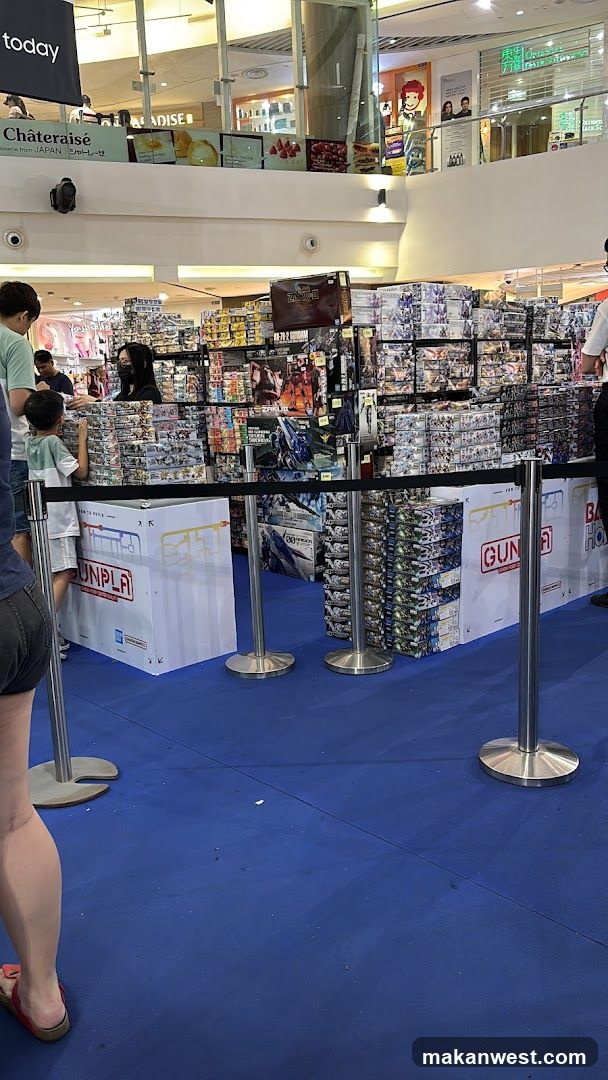 Gundam Merchandise Display