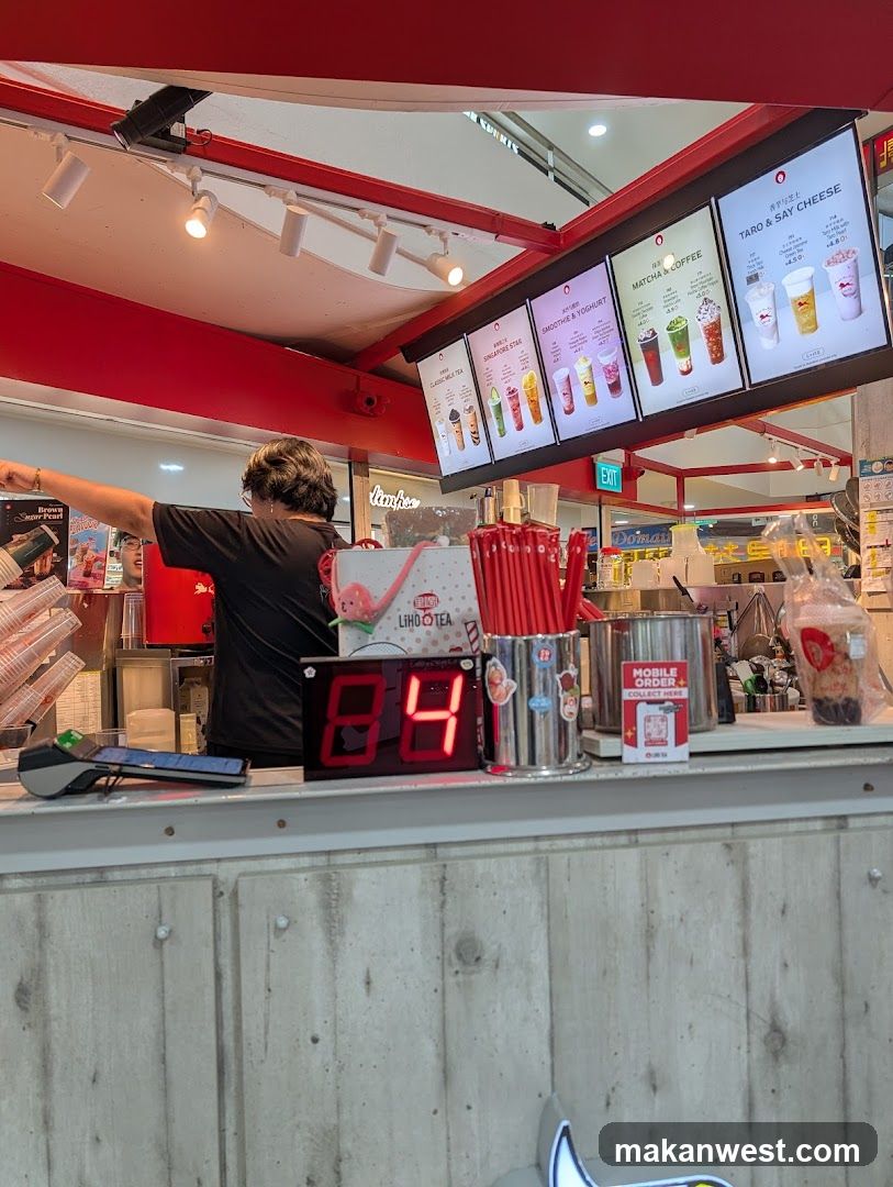 Boba Tea Shop Counter Interior