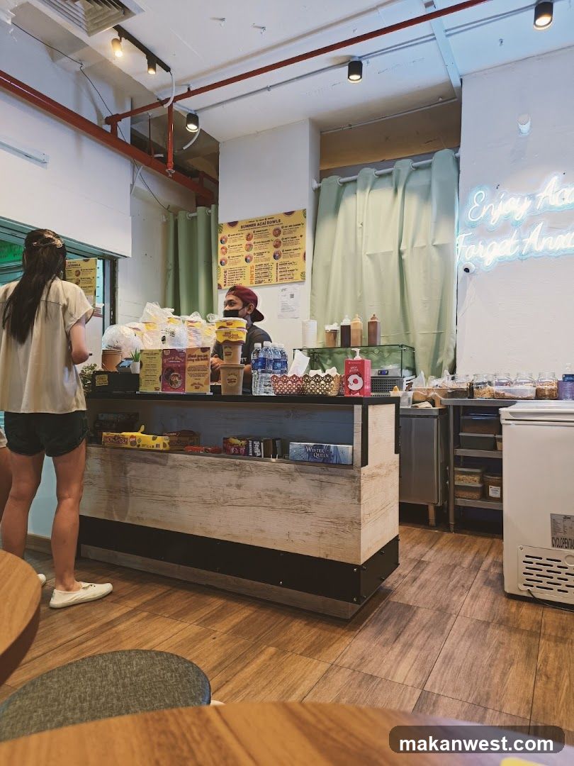 Interior of a cafe or food shop