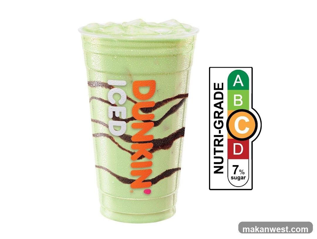 Dunkin' Iced Drink with Nutri-Grade Label