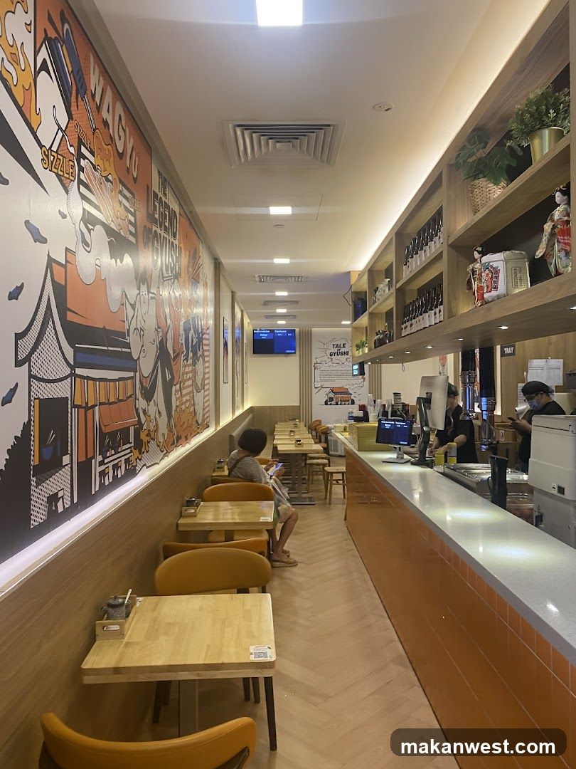 Interior of a restaurant or cafe