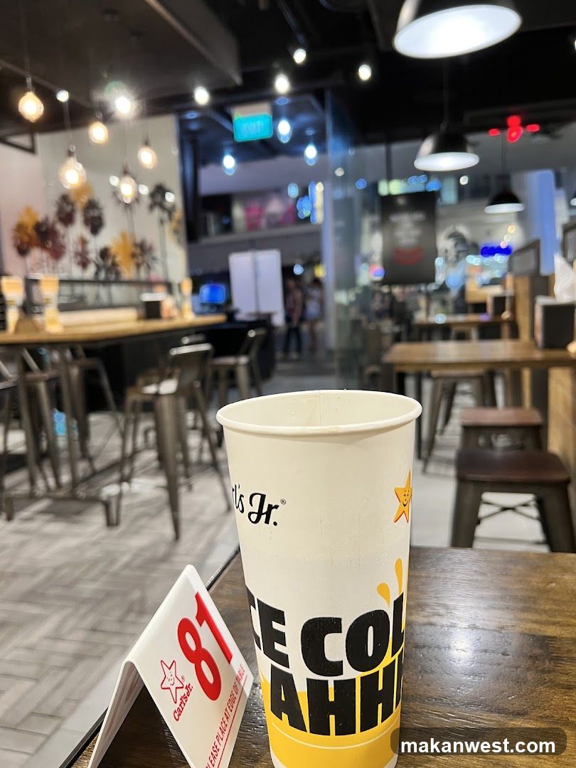 Fast Food Interior with Drink Cup