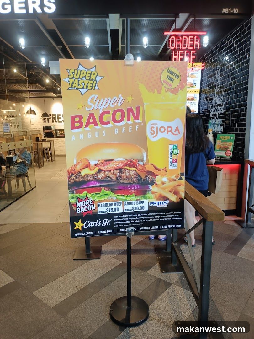 Super Bacon Angus Beef Burger Ad