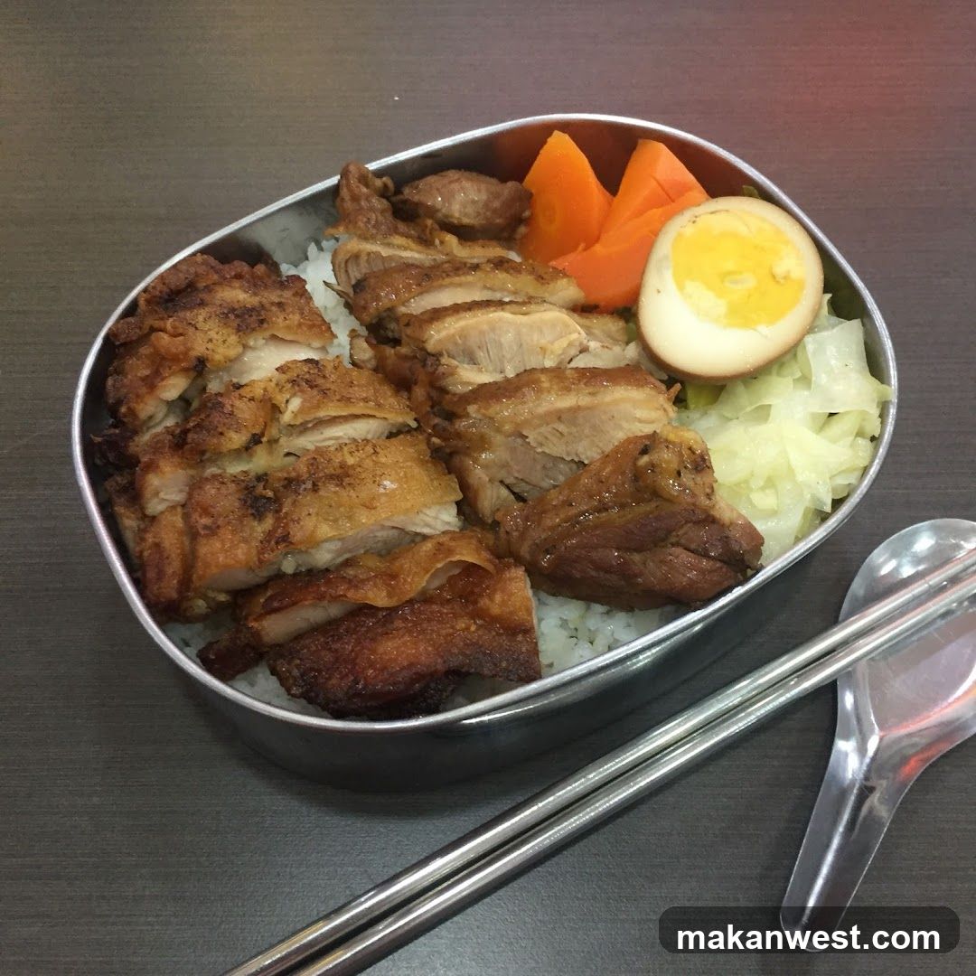 Pork Rice Bowl with Vegetables and Egg