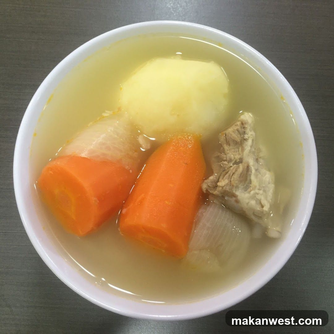 Vegetable and Meat Soup Bowl