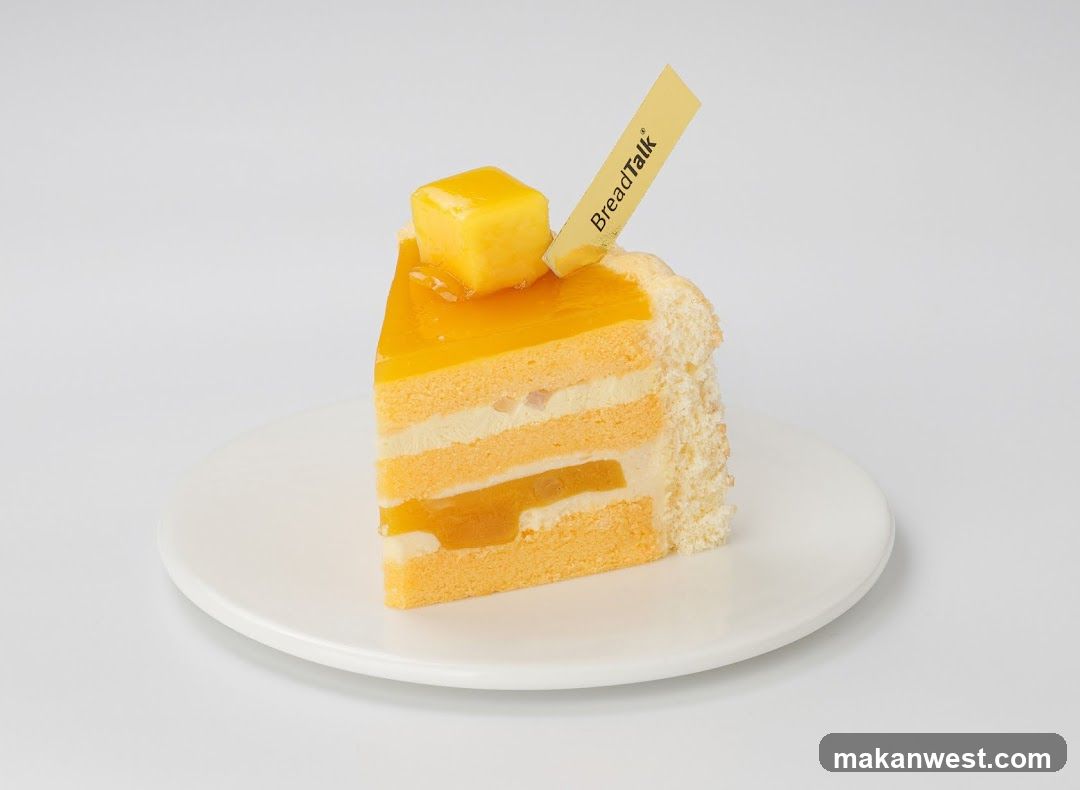 Slice of Mango Cake