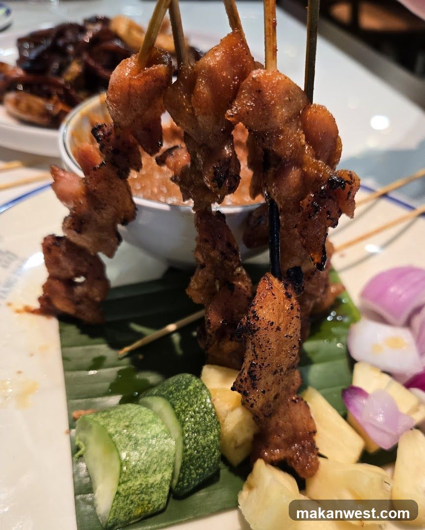 Grilled Satay Skewers with Side Dishes