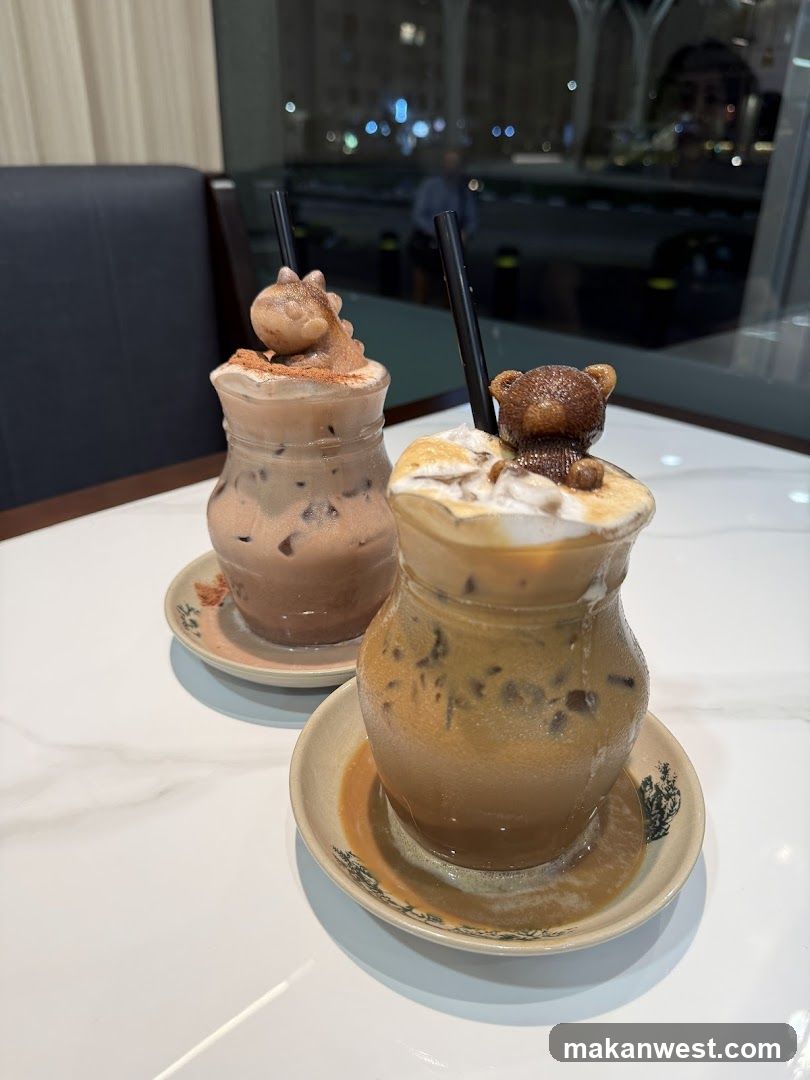 Decorated Iced Coffee Drinks