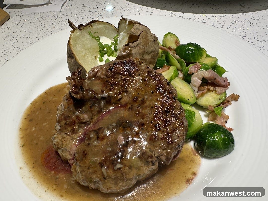 Steak with Brussels Sprouts and Potatoes