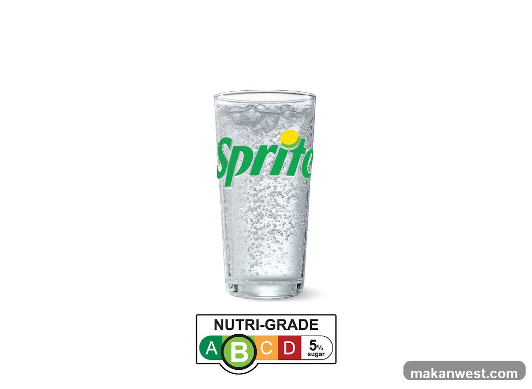 Sprite Glass with Nutri-Grade Label