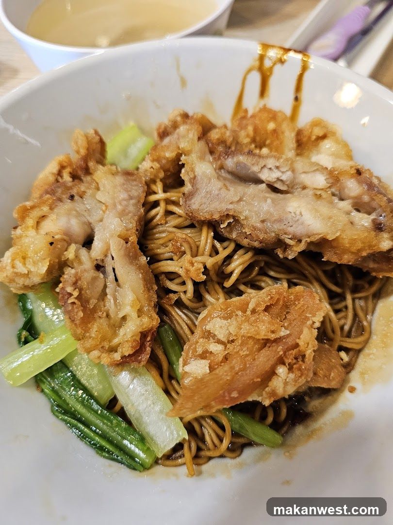 Noodles with Fried Chicken