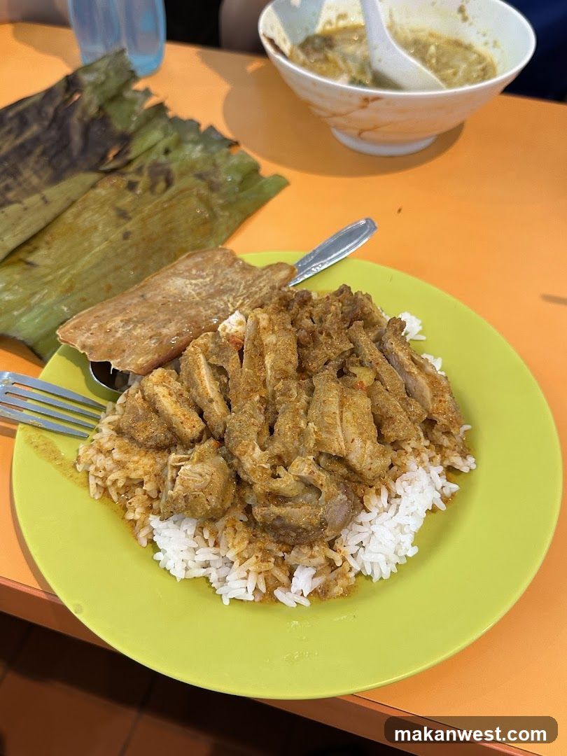Curry Chicken Rice with Side Dishes
