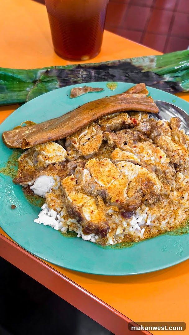 Spicy Chicken Rice Plate with Pork Belly