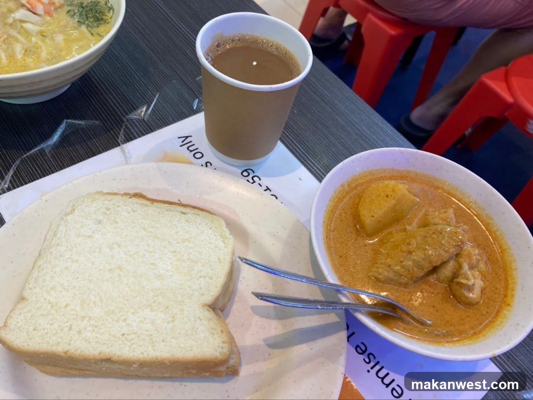 Curry with Bread and Drink