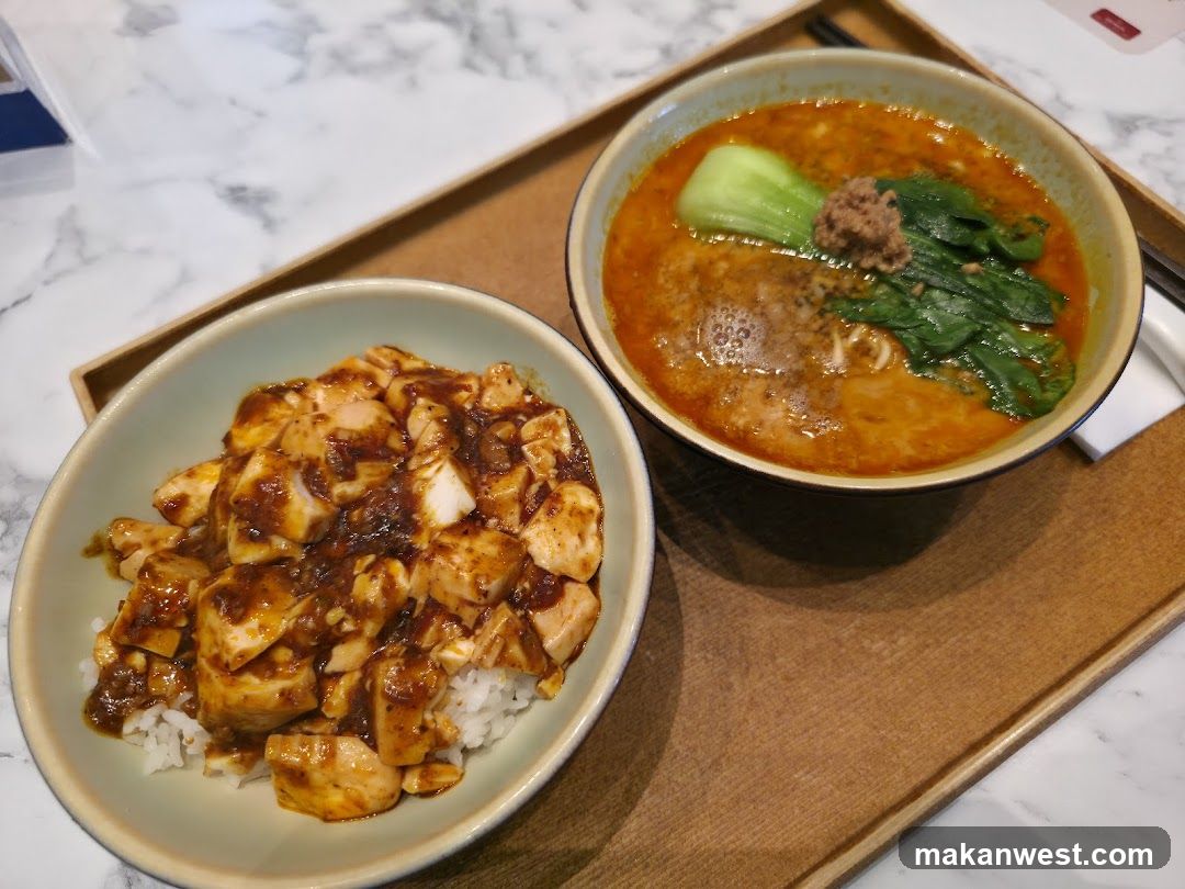 Spicy Tofu and Pork Noodles
