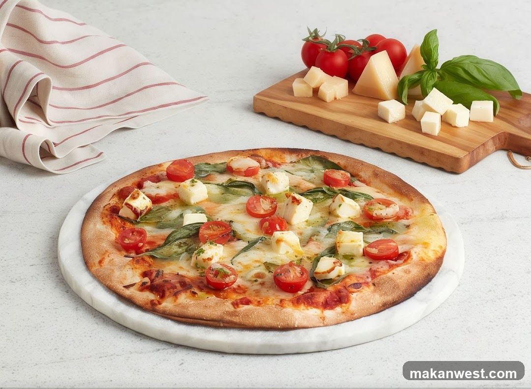 Margherita Pizza with Fresh Ingredients