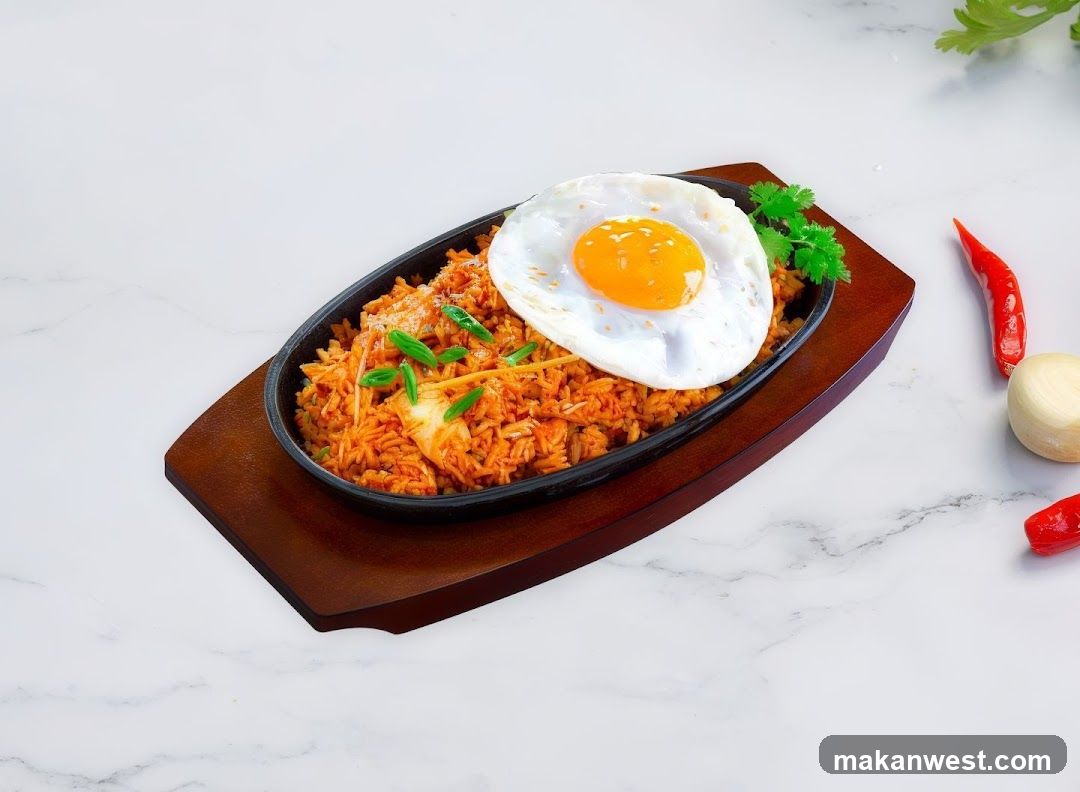 Kimchi Fried Rice with Fried Egg