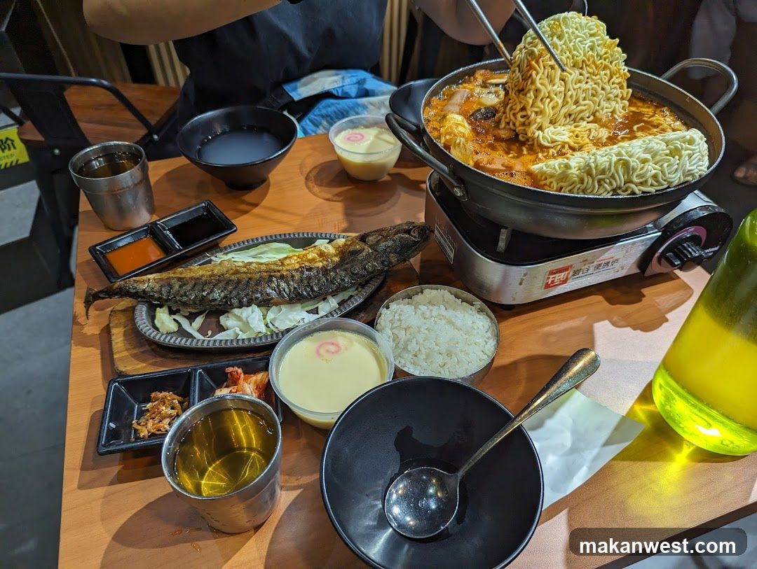 Table with Korean Food