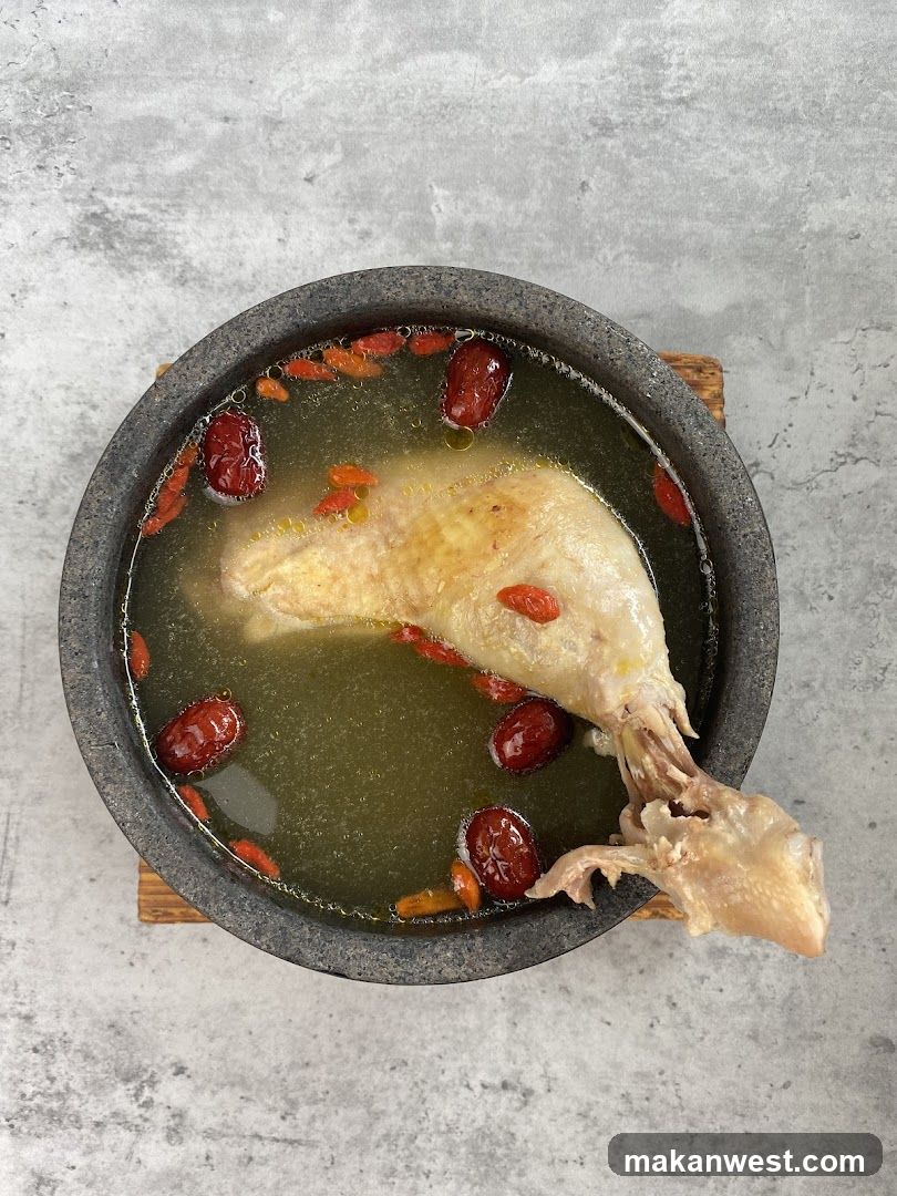 Chicken Soup with Goji Berries and Red Dates