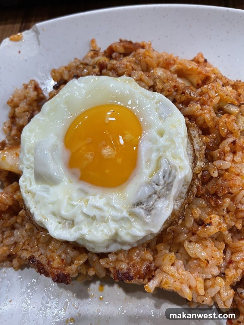 Kimchi Fried Rice with Fried Egg