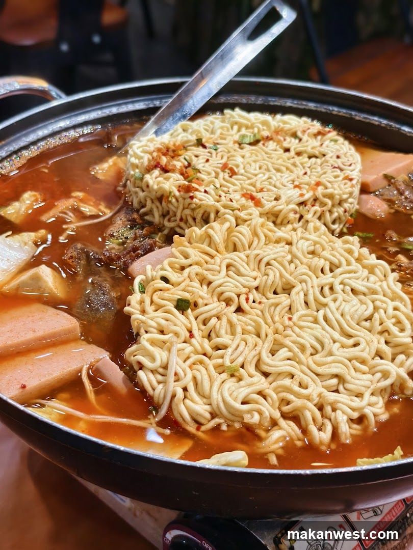 Hot Pot with Noodles and Spam