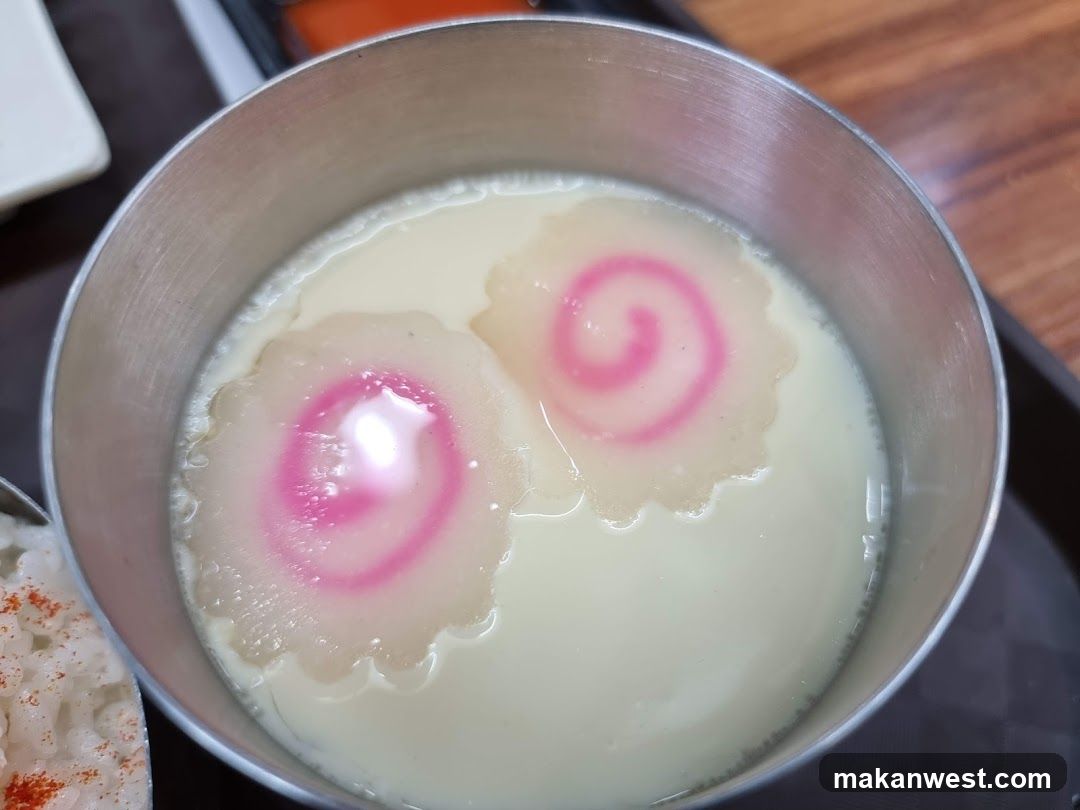 Steamed Egg Custard with Narutomaki
