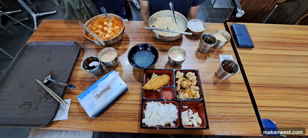 Table with Korean Food