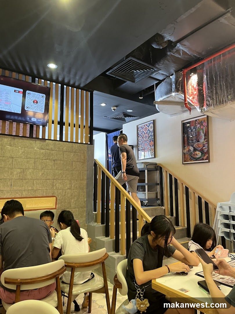Restaurant Interior with Diners