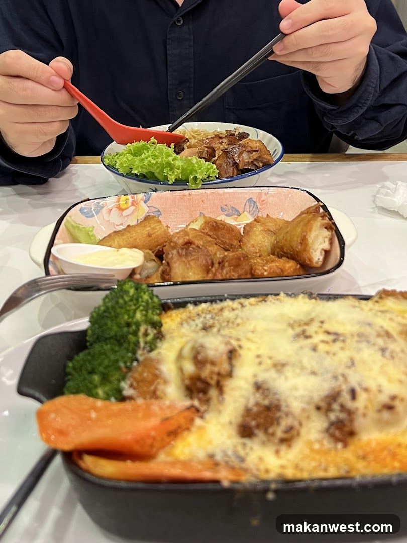 Diners Enjoying a Meal
