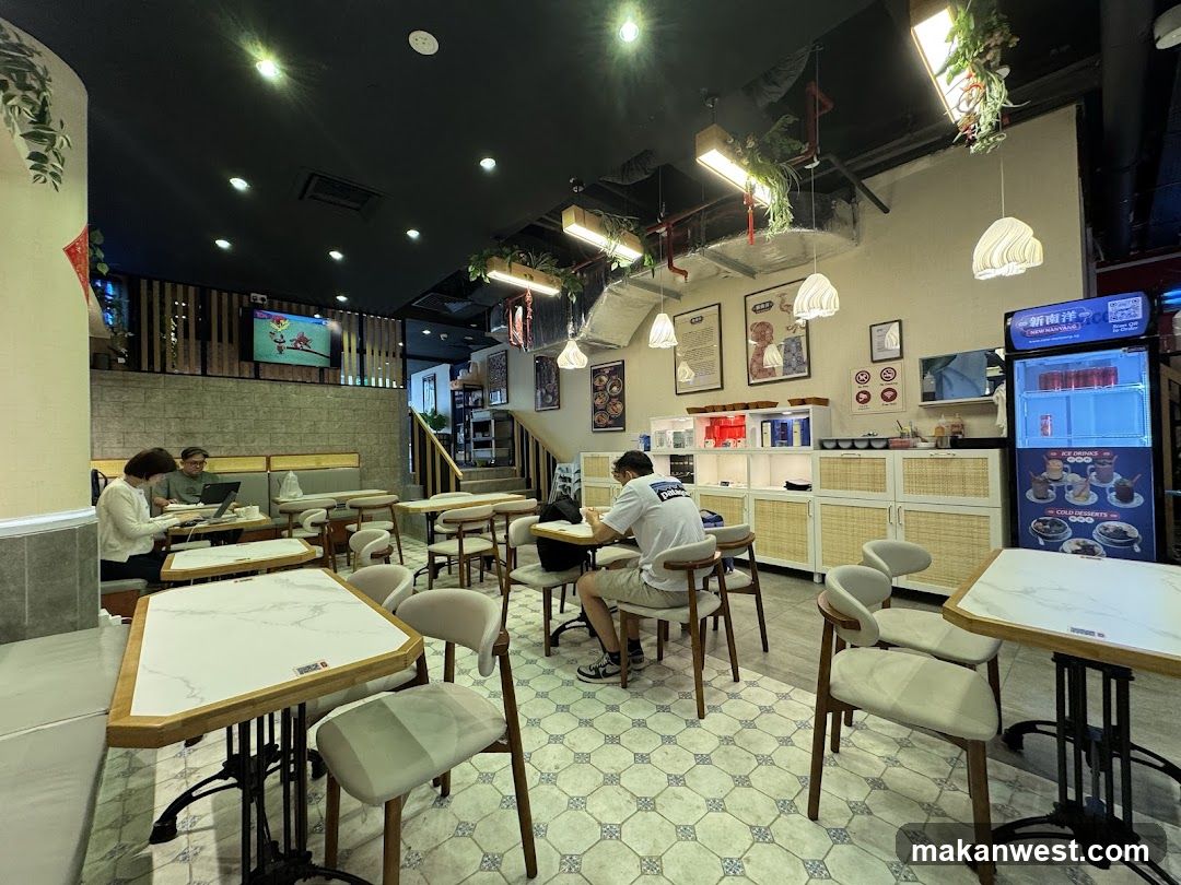 Cafe Interior with Patrons