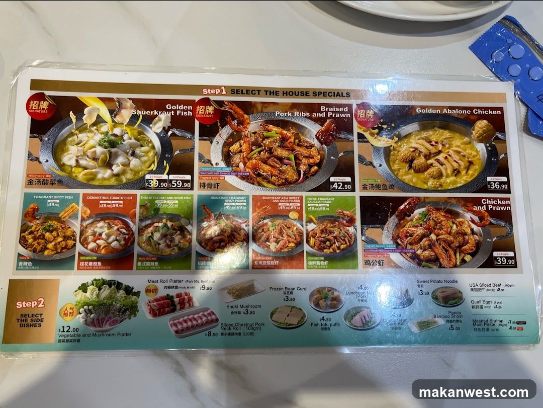 House Specials and Side Dishes